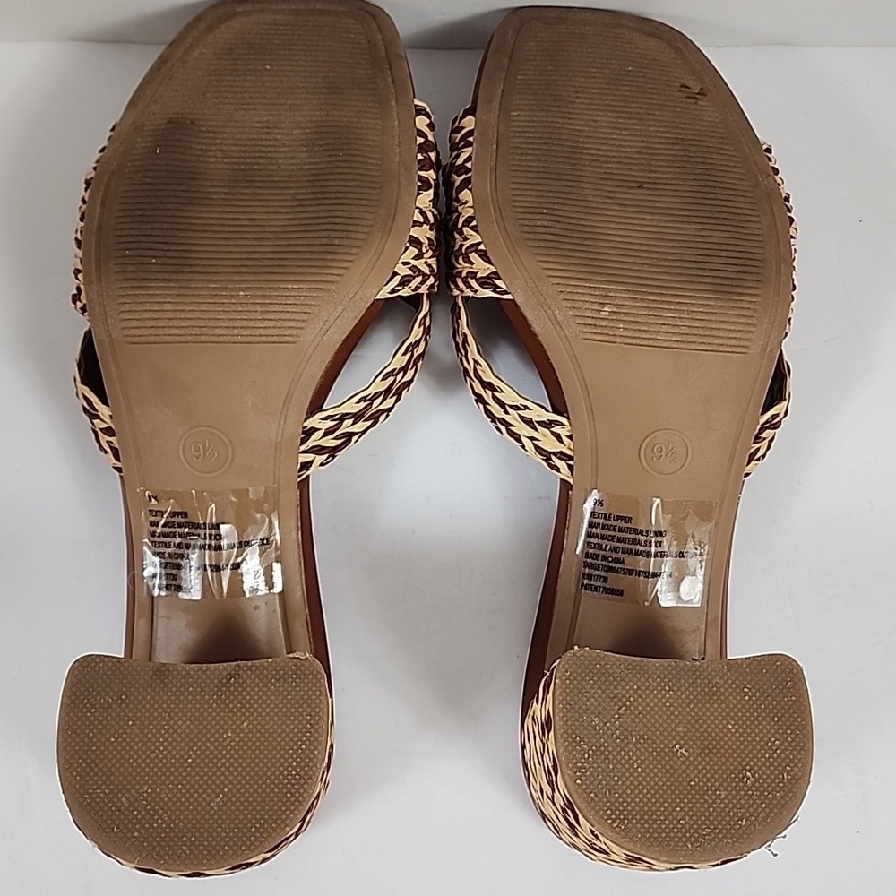 Universal Thread Brown Mules Wicker Woven Sandals, size 9.5 - Picture 17 of 17